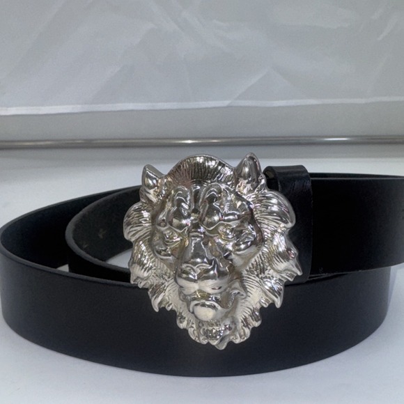 lion versace belt